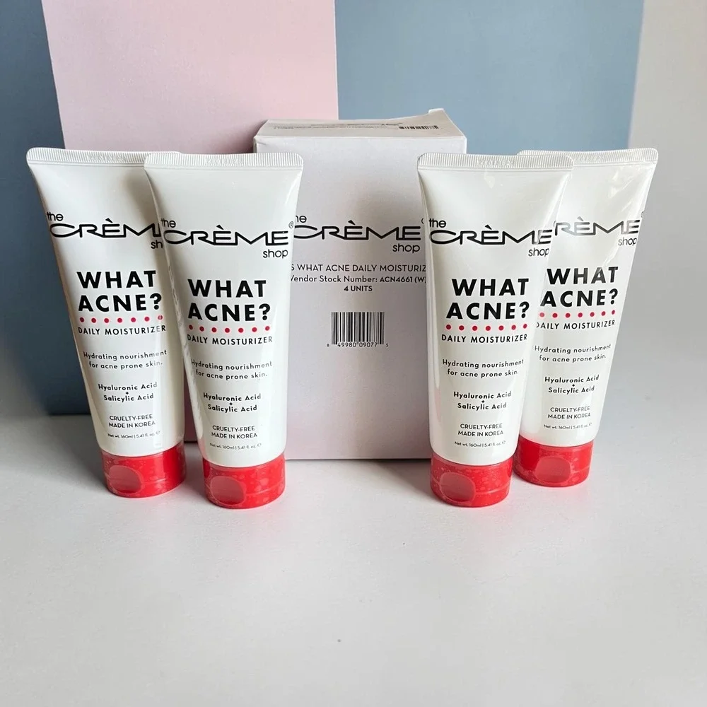 The Creme Shop What Acne? Daily Moisturizer Salicylic Acid 4 Pack New in Box